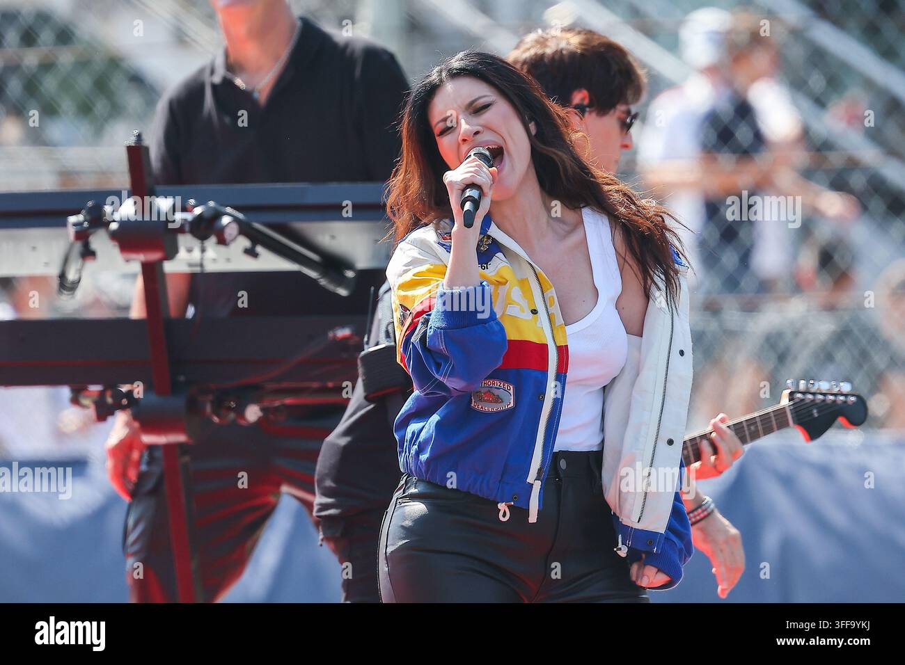 Link Singer Monza, Italy. 06th Sep, 2026. Laura Pausini Italian singer looks on ...