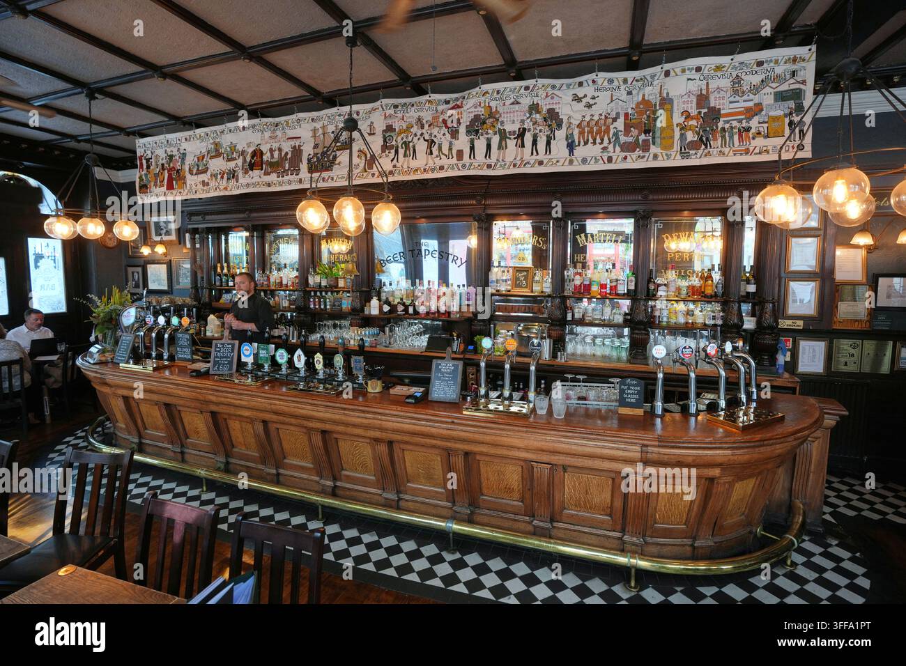 An eight-meter-long Beer Tapestry depicting the history of British beer ...