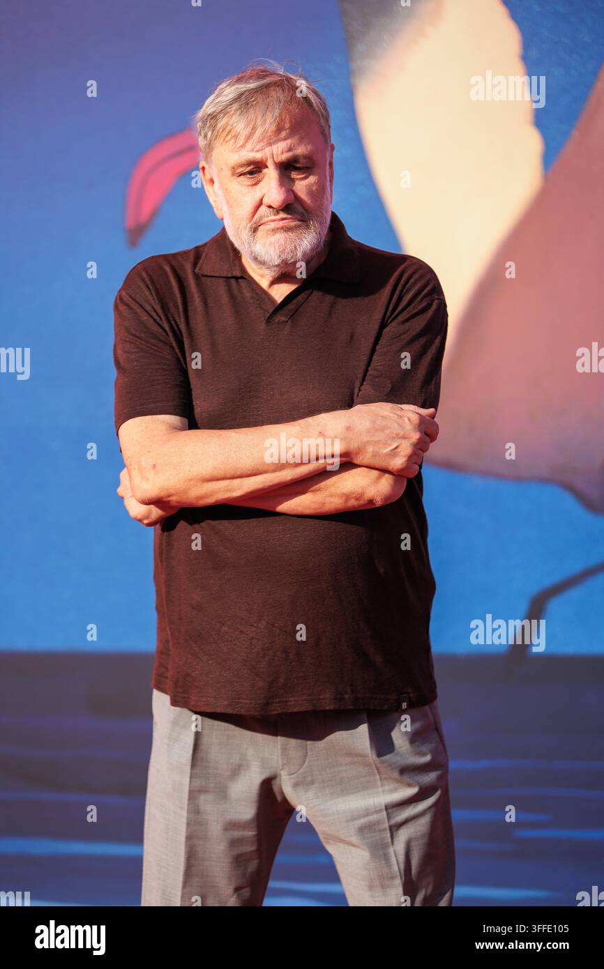 Philosopher Slavoj Zizek attends the red carpet of the film "The ...