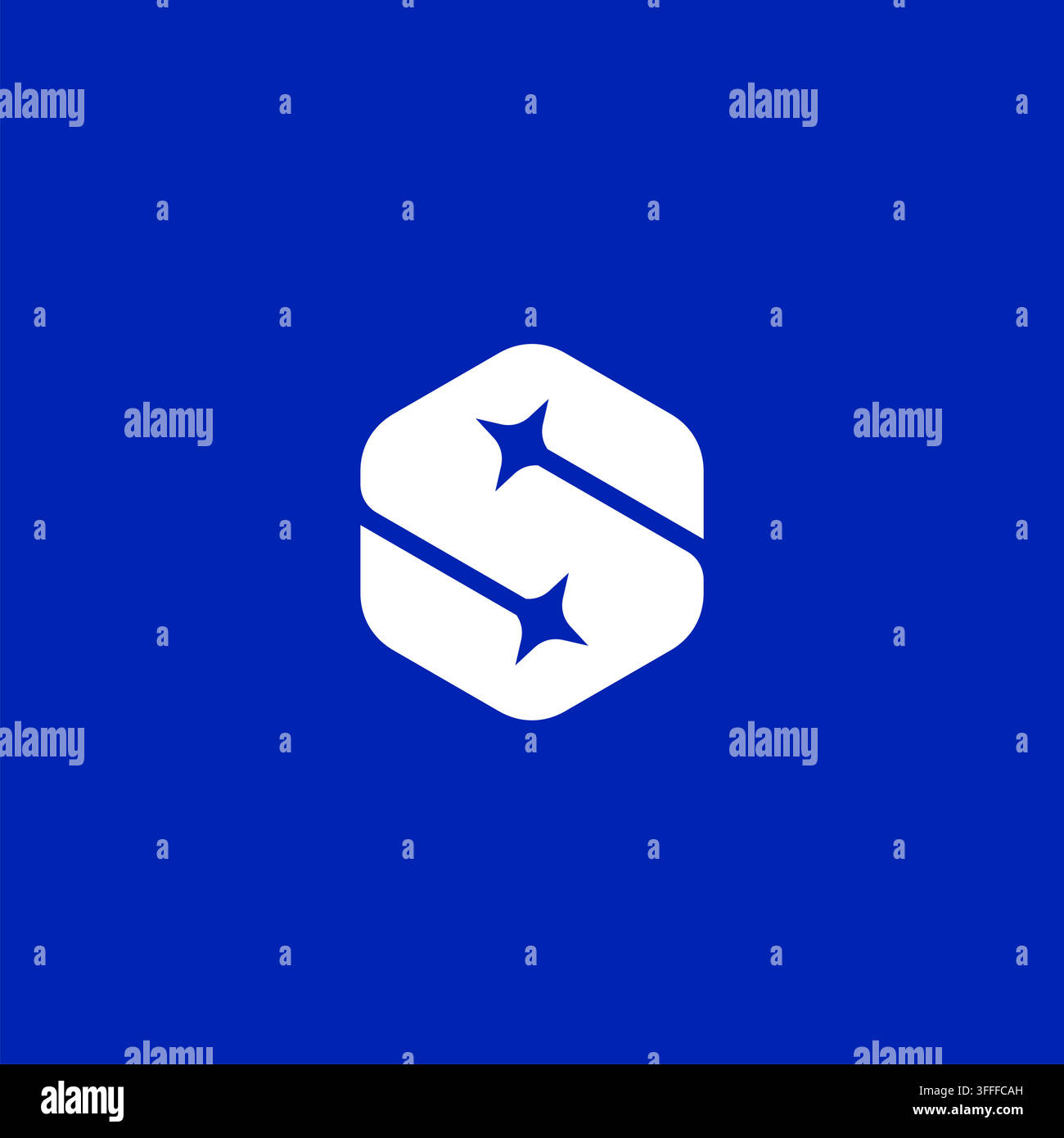 Letter S Sparkle Logo Design Vector Stock Vector