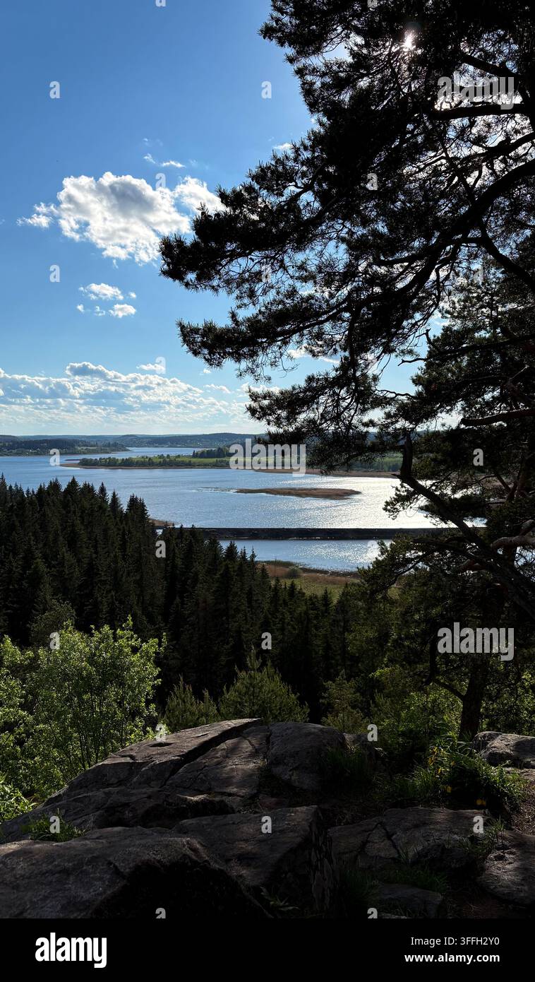 View from the summit of Paasonvuori Mountain - Smartphone Captured Stock Image