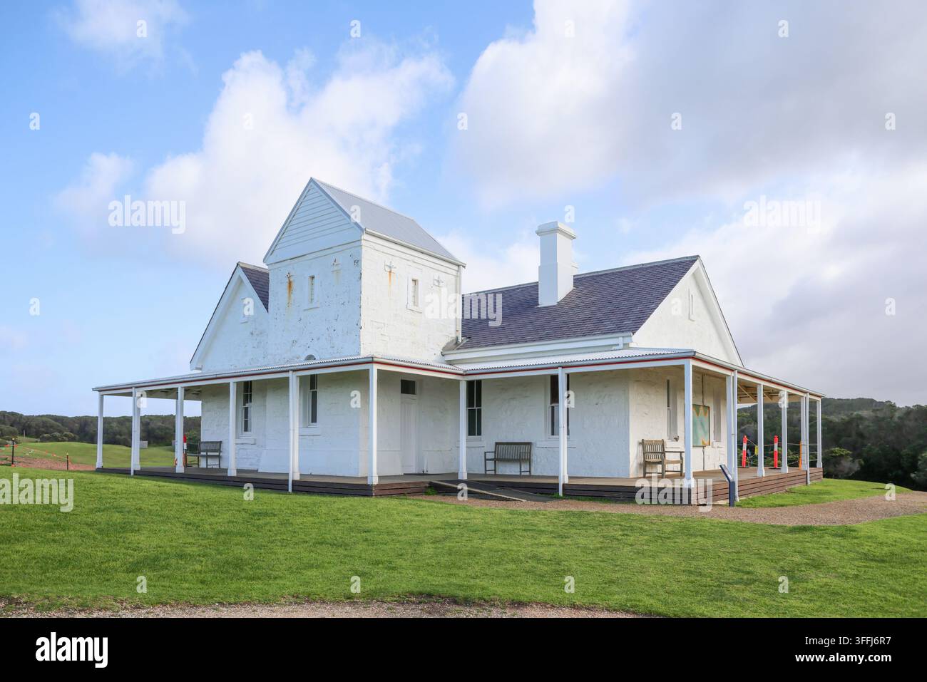 Tele Graph Models 1859 Telegraph Station at Cape Otway Lightstation, Victoria Stock Photo ...
