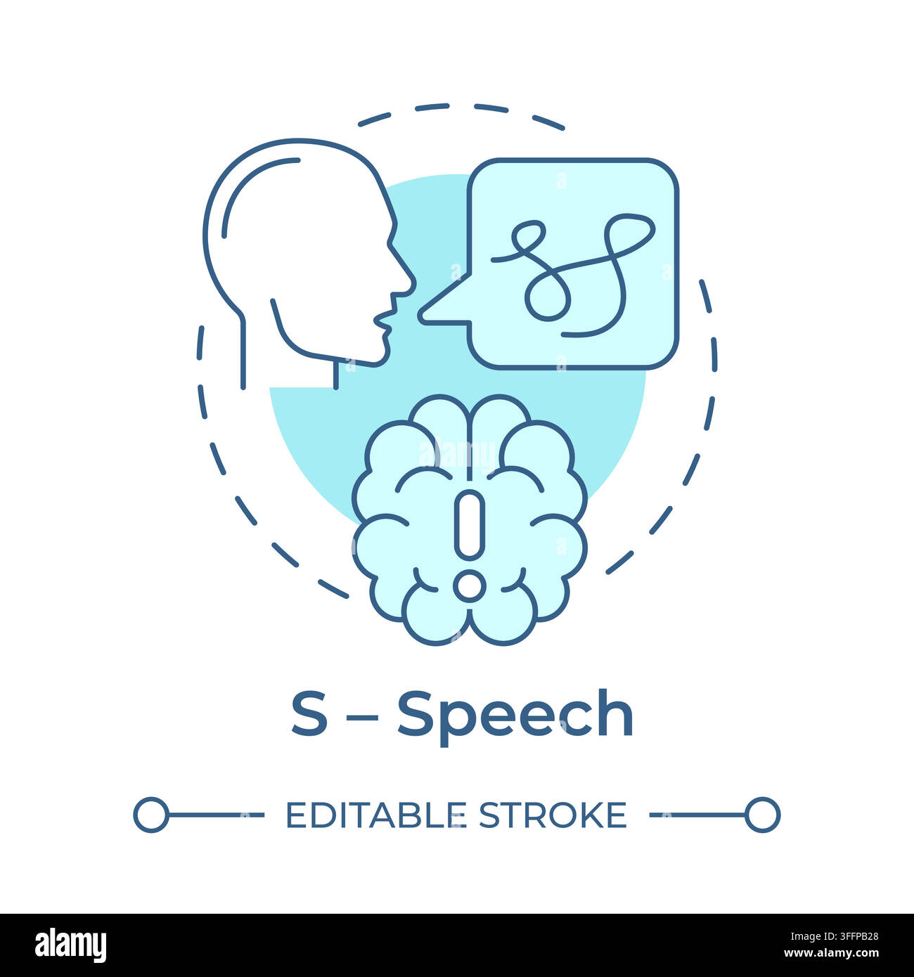 T time monochrome blue concept icon Stock Vector