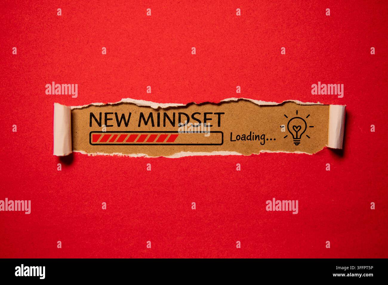 New Mindset Loading Personal Growth and Change Concept Stock Photo