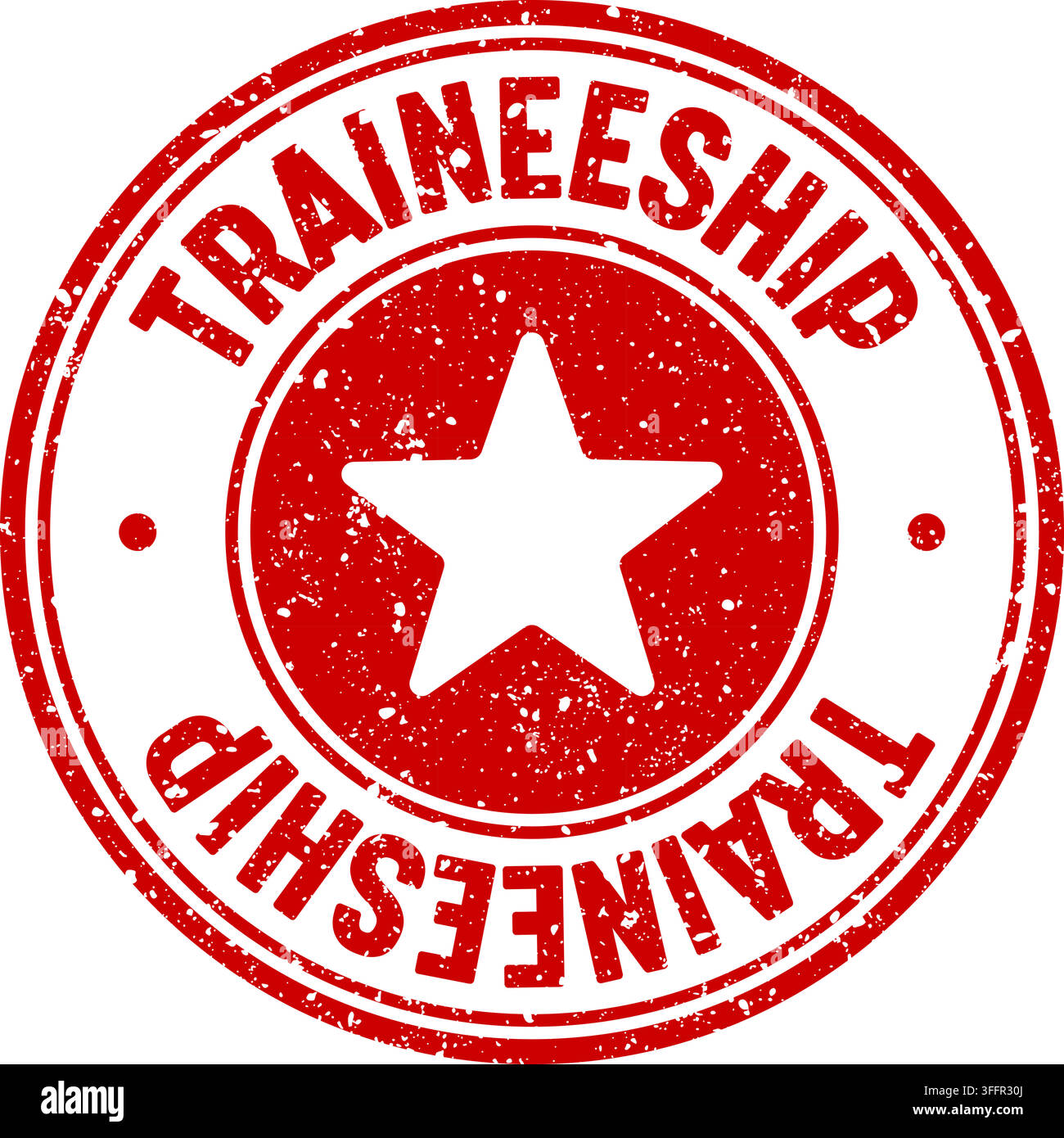 traineeship stamp. traineeship red round rubber stamp on transparent background Stock Vector