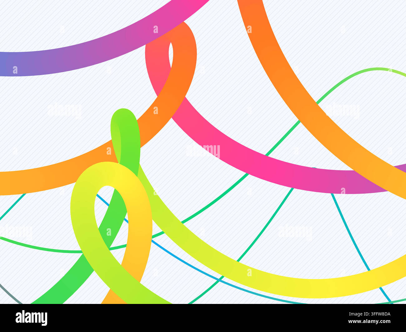 Bright Gradient Zigzag Bands vector background with versatile graphic elements for microstock and commercial design projects. Stock Vector