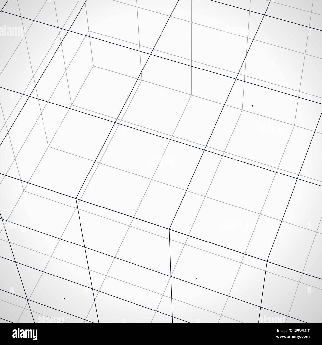Wire Cube vector background with balanced copy space for microstock and commercial design projects. Stock Vector