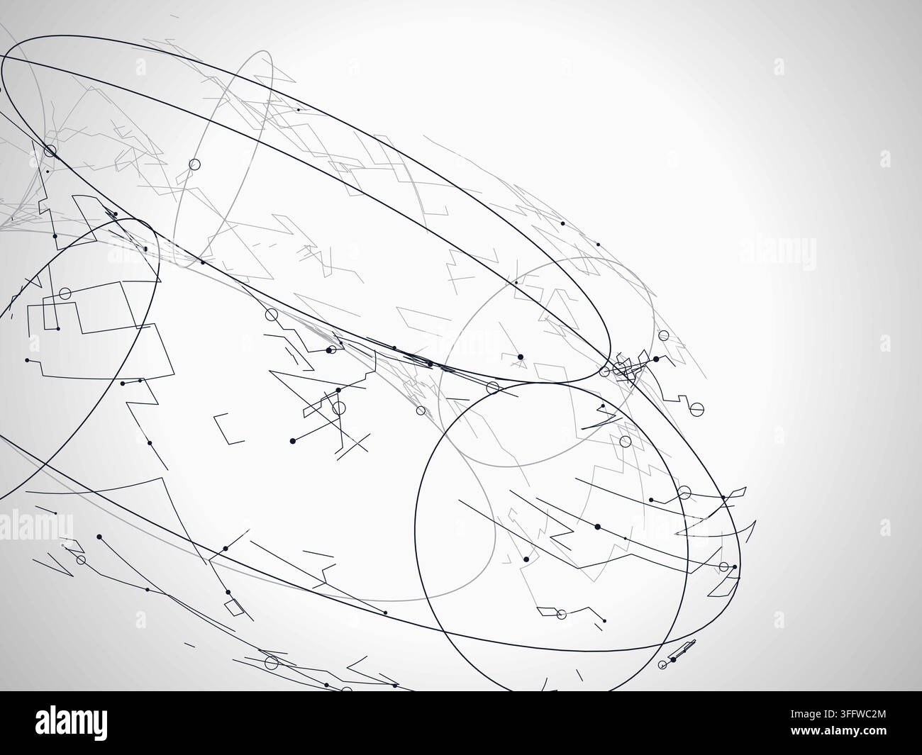 Wire Torus vector background with minimal abstract composition for microstock and commercial design projects. Stock Vector