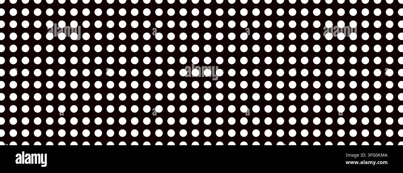 Polkadot seamless pattern with light dots in straight rows. Stock Vector