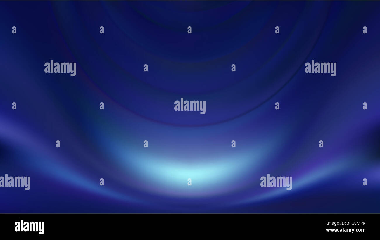 Blue satin backdrop. Soft angled illumination. Stock Vector