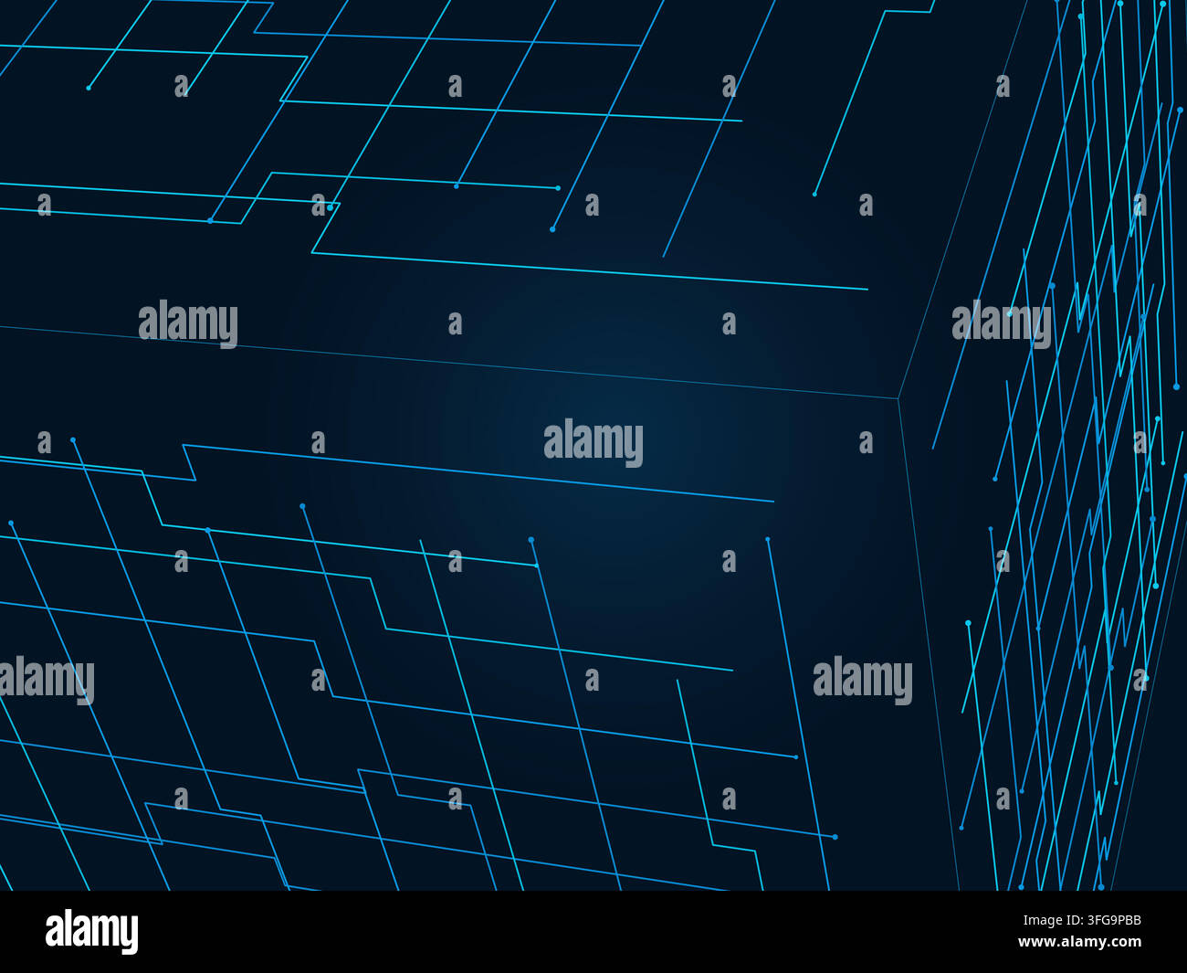 Wire Cube vector background with minimal abstract composition for microstock and commercial design projects. Stock Vector