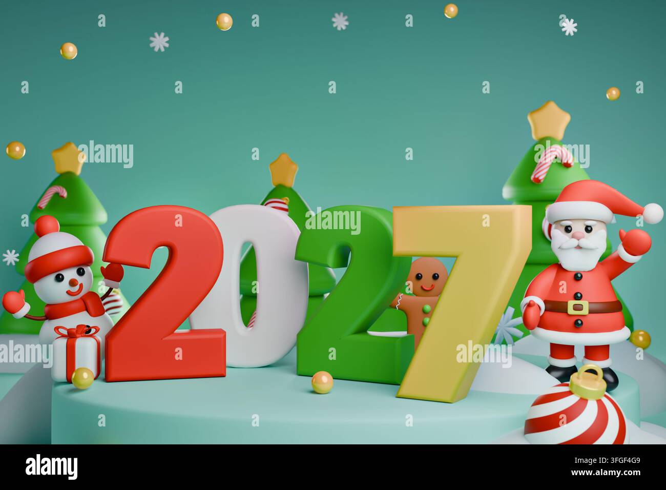 Snowman 2027 new year hi-res stock photography and images - Alamy