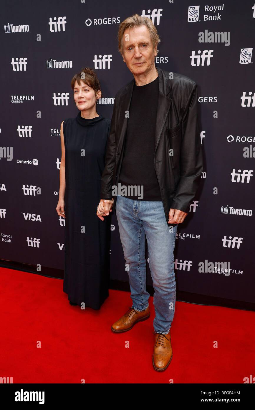 Stella Stocker Left And Liam Neeson Attend The Premiere Of Evil stella-stocker-left-and-liam-neeson-attend-the-premiere-of-evil
