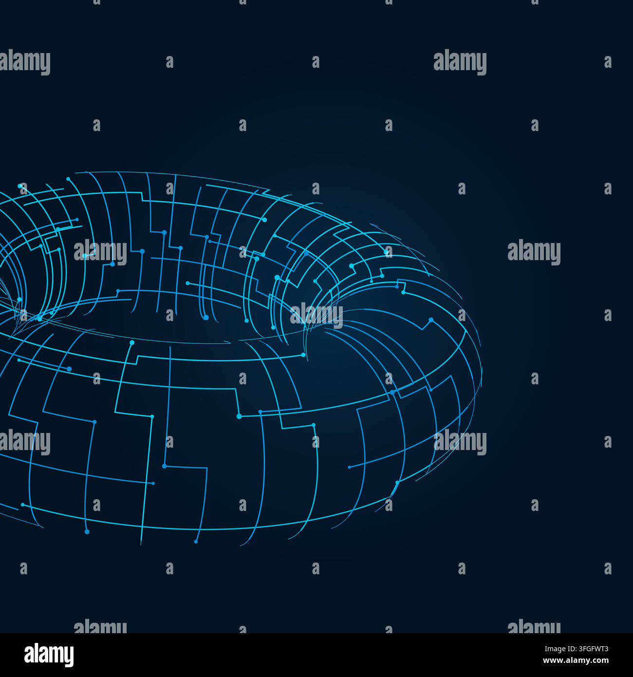 Wire Torus vector background with versatile graphic elements for microstock and commercial design projects. Stock Vector