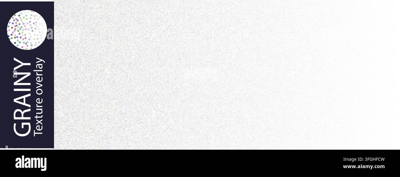 White noise pattern in grain dot bg, black color gradient overlay for sand vector texture. Effect of grunge dust and speckle spray in abstract Stock Vector