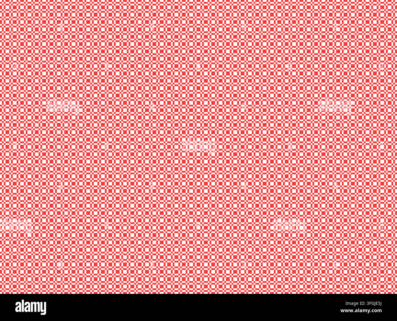 Red and white seamless optical geometric pattern background Stock Vector