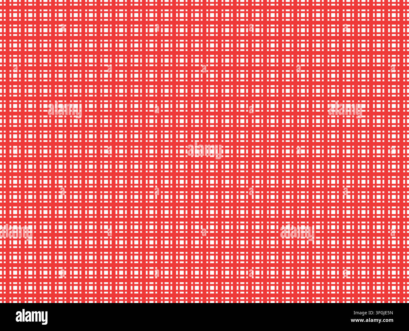 Red and white seamless tartan plaid pattern background Stock Vector