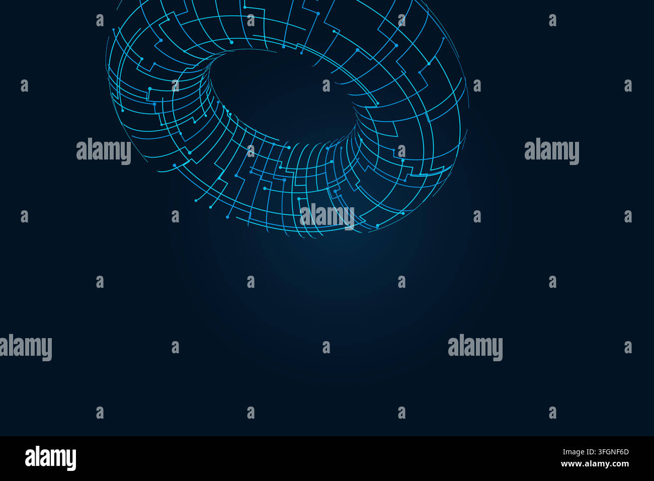Wire Torus vector background with versatile graphic elements for microstock and commercial design projects. Stock Vector