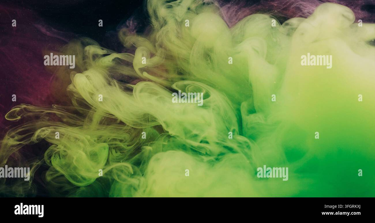 Color mist paint splash underwater glitter texture Stock Photo