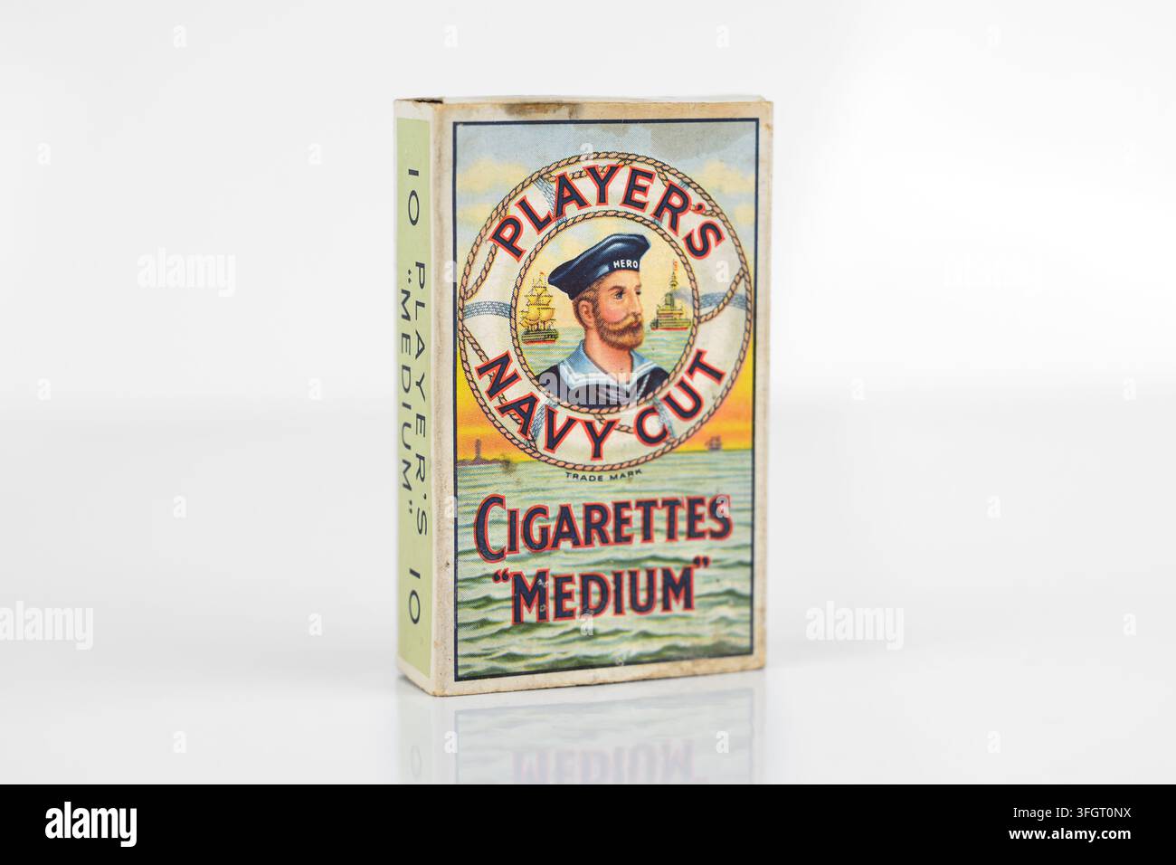 A pack of old vintage players navy cut cigarettes players hi-res