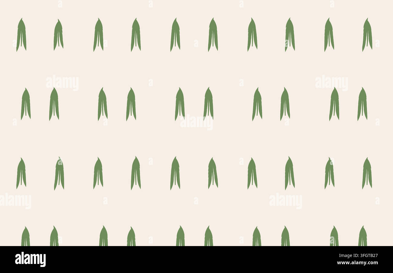 Seamless botanical repeat based on palm shadow pattern, rendered as a clean vector surface design with balanced spacing, repeat accuracy, and practica Stock Vector