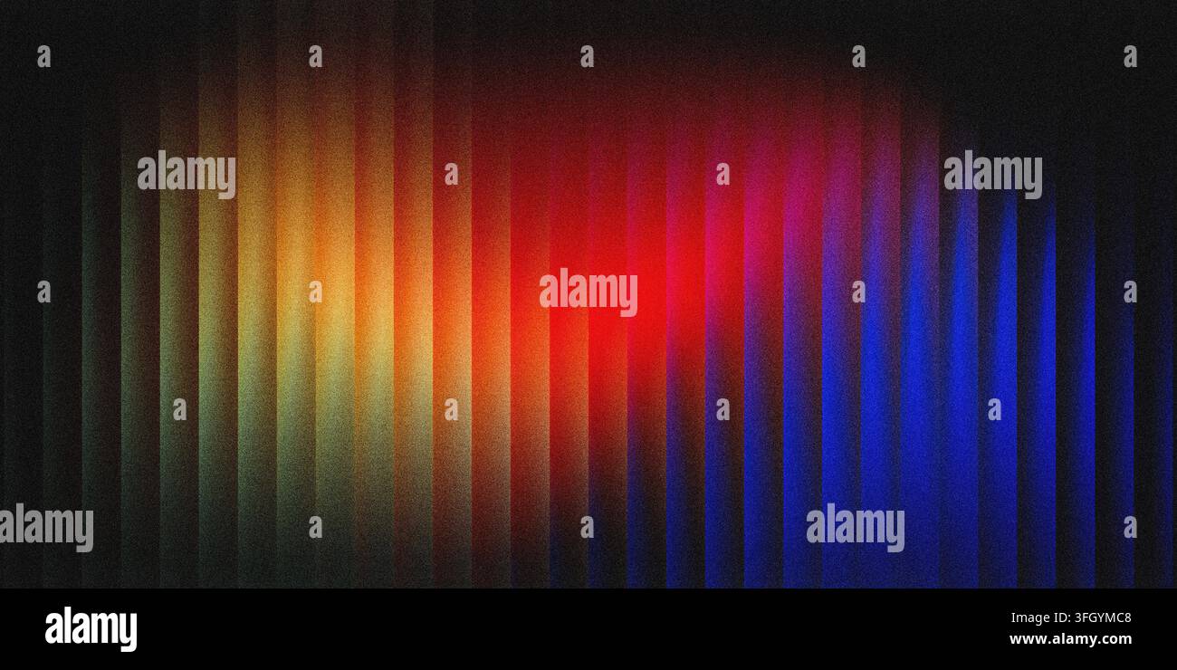 Abstract colorful pattern creating gradient from warm to cool tones with noise Stock Photo