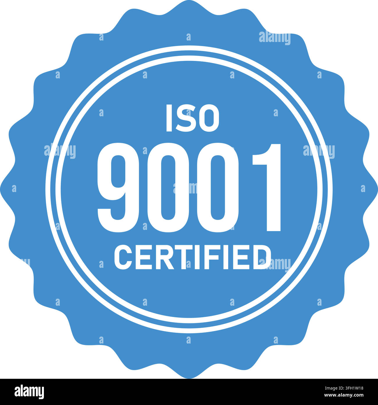 ISO 9001 Quality Management System standard compliance certificate seal ...