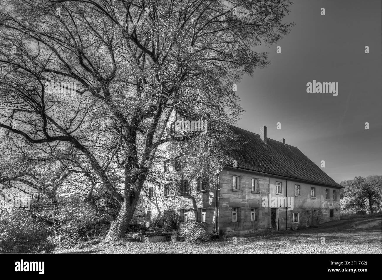German farmhouse Black and White Stock Photos & Images - Alamy