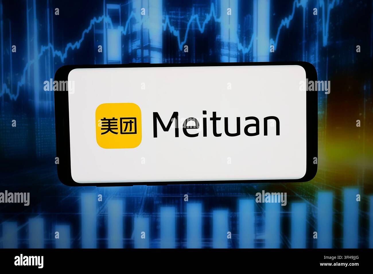In this photo illustration, the logo of Chinese technology company ...