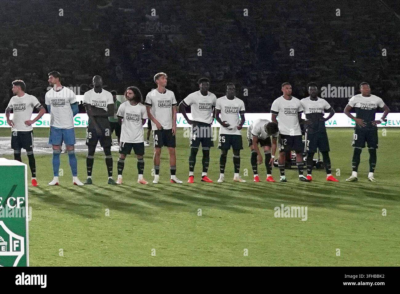 Real Madrid s Players Line Up For The Spanish La Liga Soccer Match real-madrid-s-players-line-up-for-the-spanish-la-liga-soccer-match