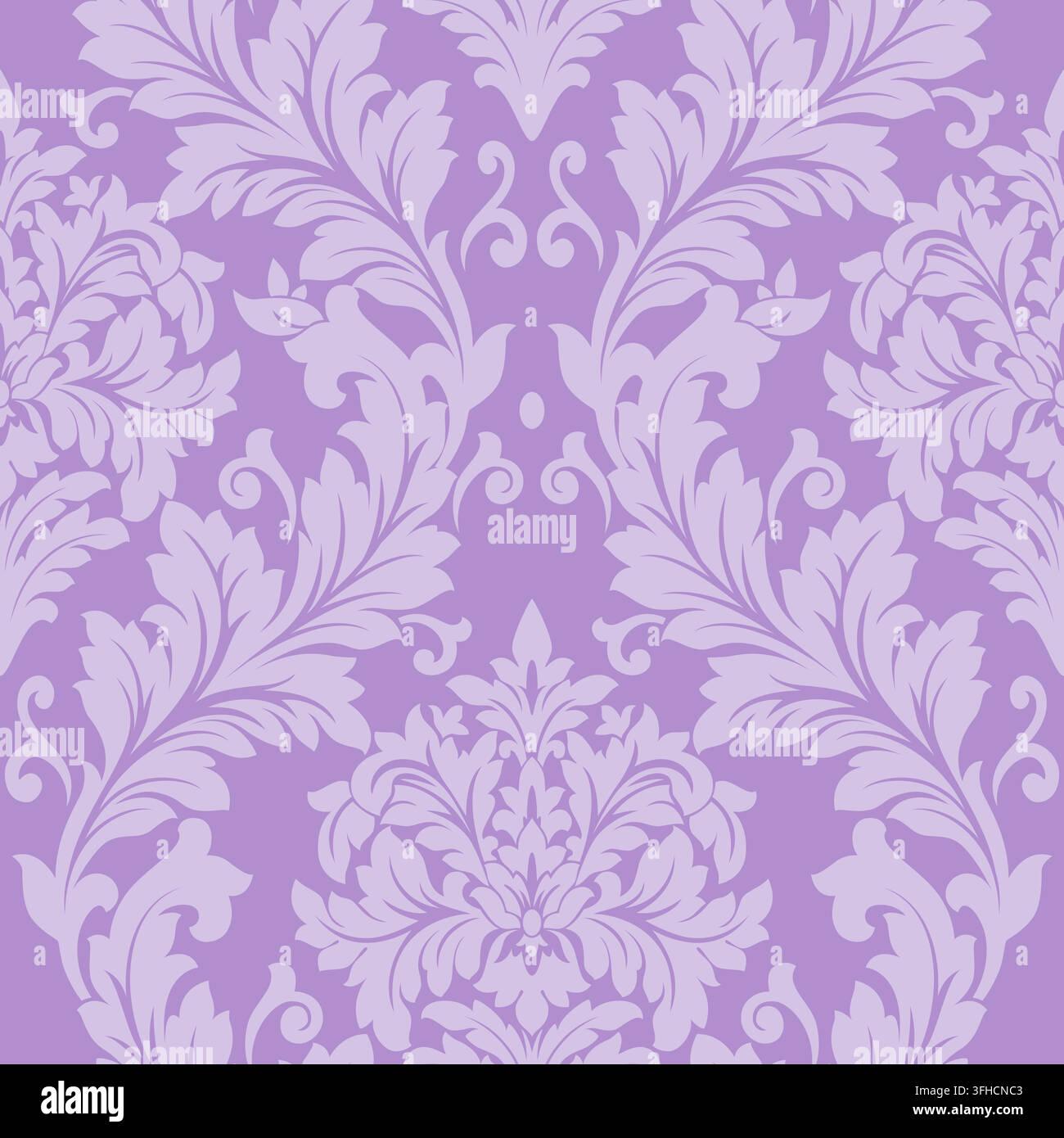 Seamless vector floral wallpaper. Damask seamless pattern background. Stock Vector