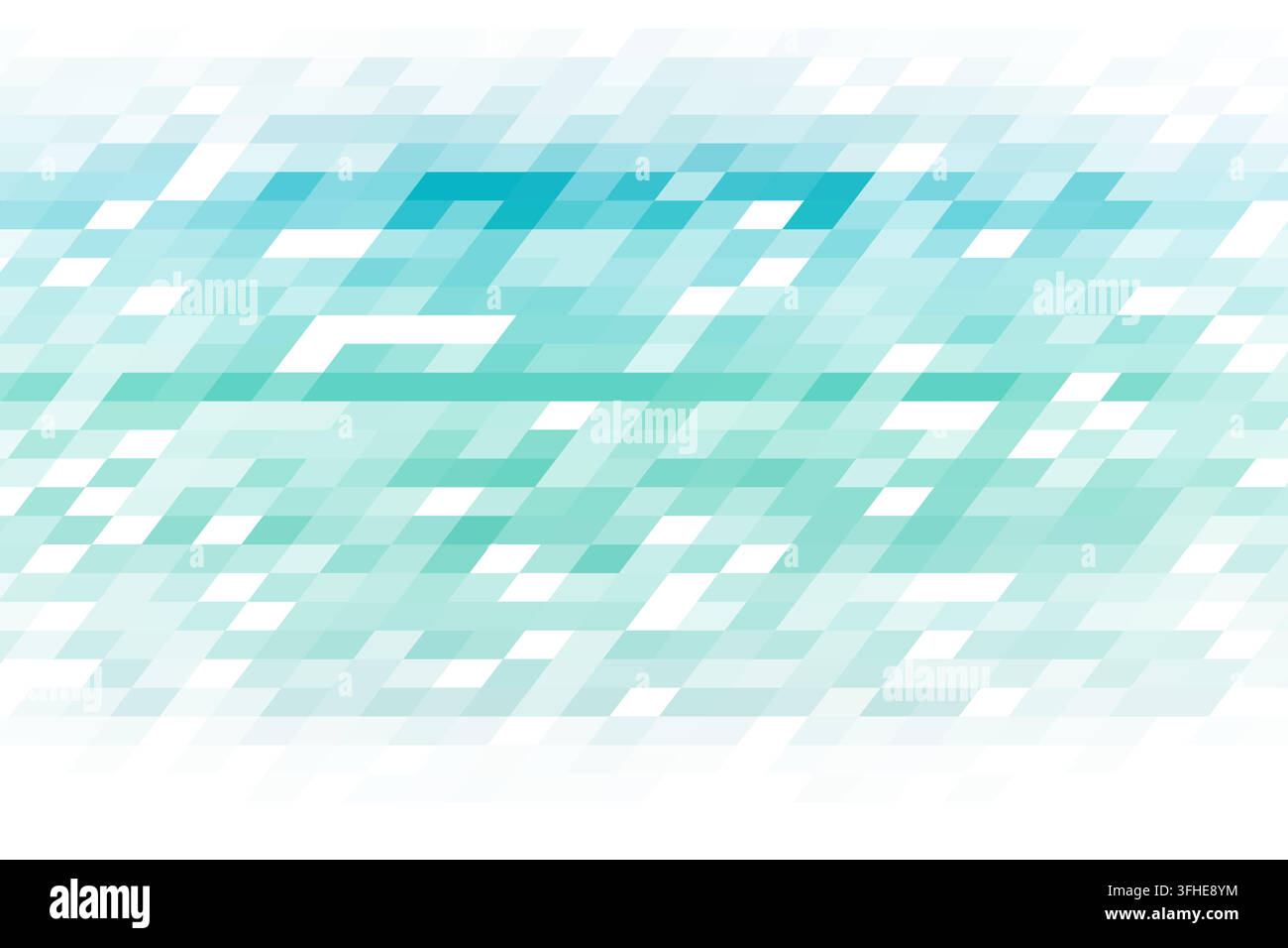 Layered parallelogram tiles form luminous horizontal bands on a white background. Stock Vector