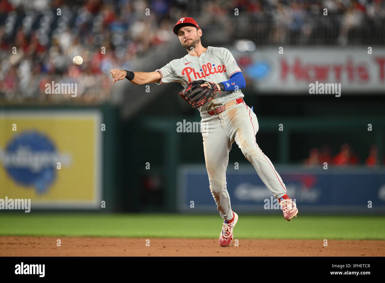 -(a) proposed pgraph python library and its... Philadelphia Phillies shortstop Trea Turner throws to first base to put ...
