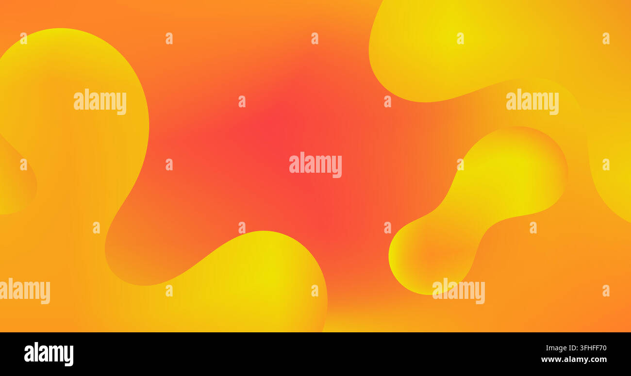 Yellow Orange Gradient Abstract background with shape dynamic effect ...