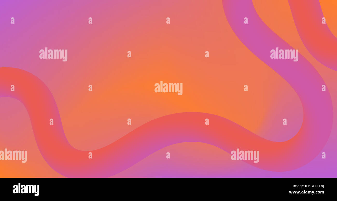 Orange Pink Gradient Abstract Background With Fluid Gradient Line Stock 