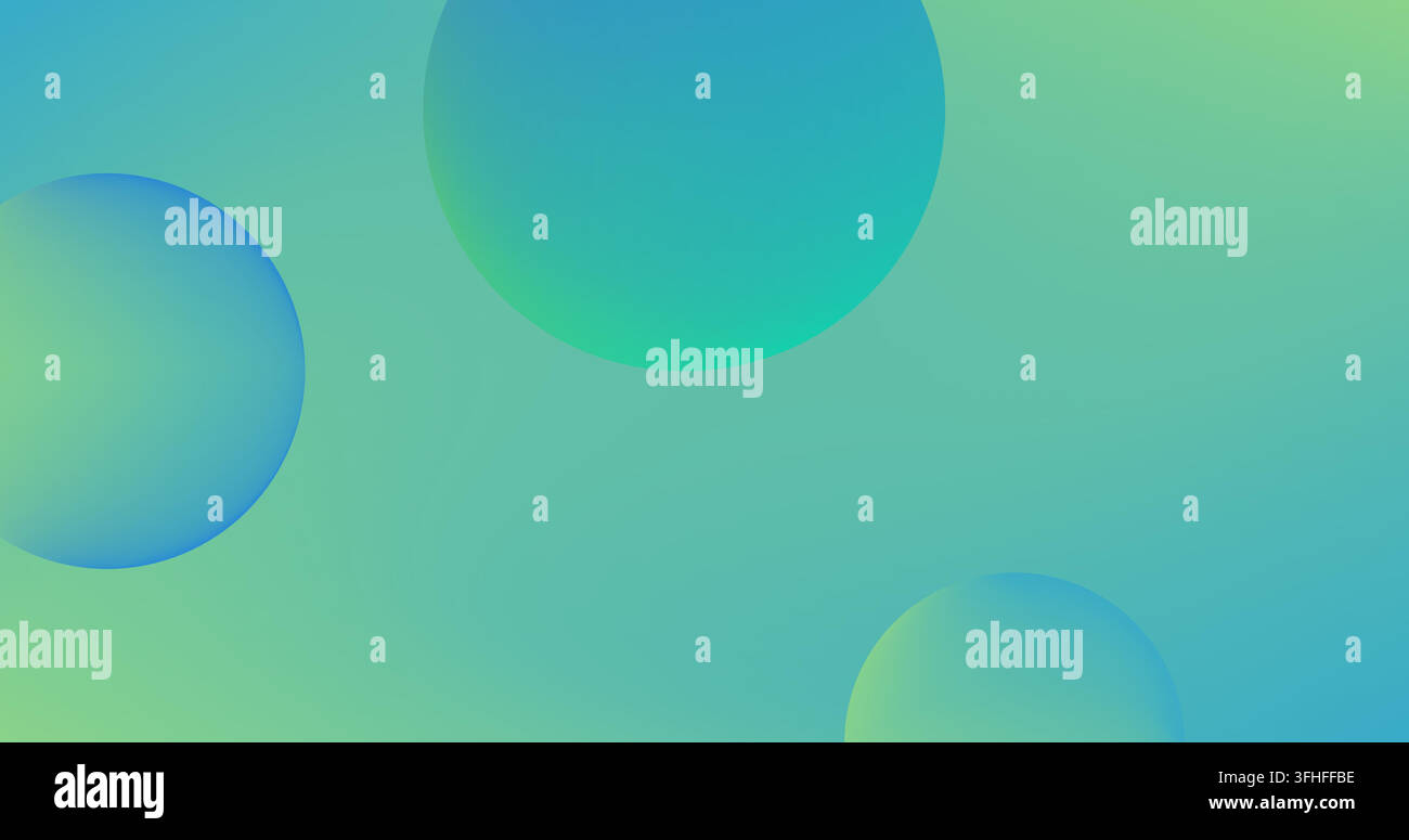 Gradient mesh abstract background with balls Modern screen vector design for mobile app or web Stock Vector