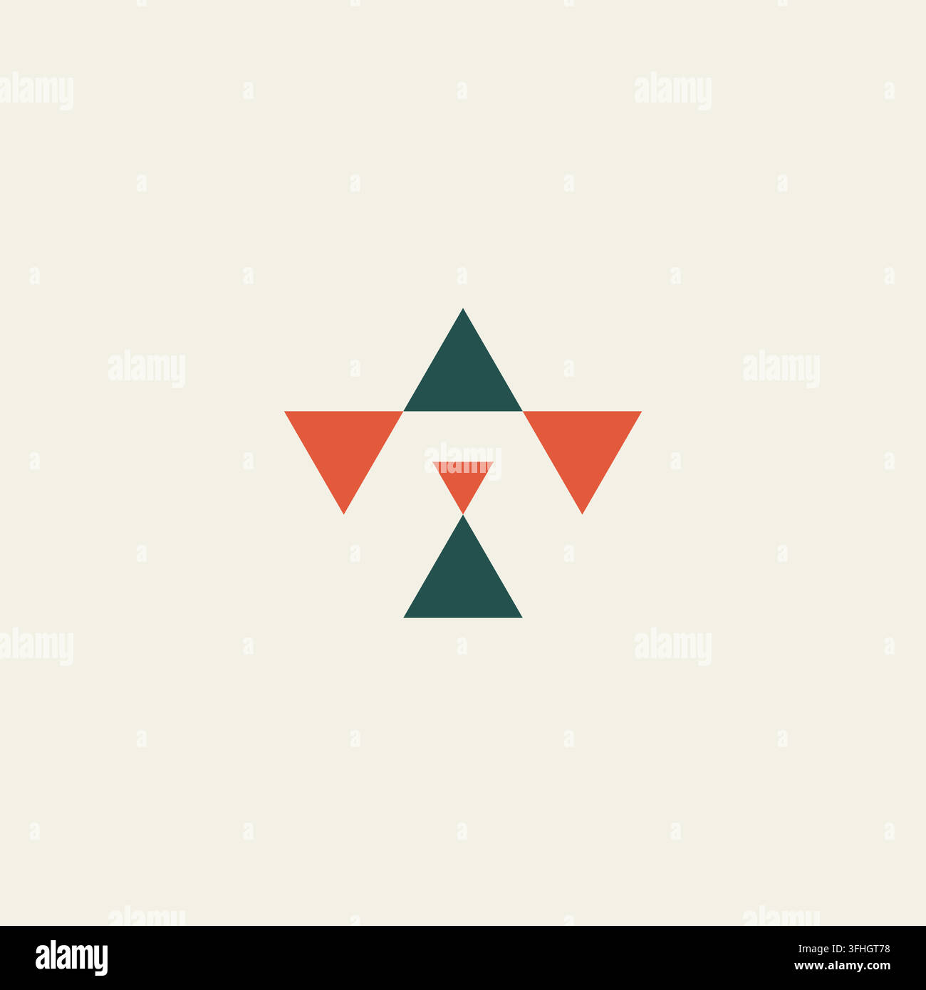 Geometric Logo Design Vector. Shape Logo Stock Vector