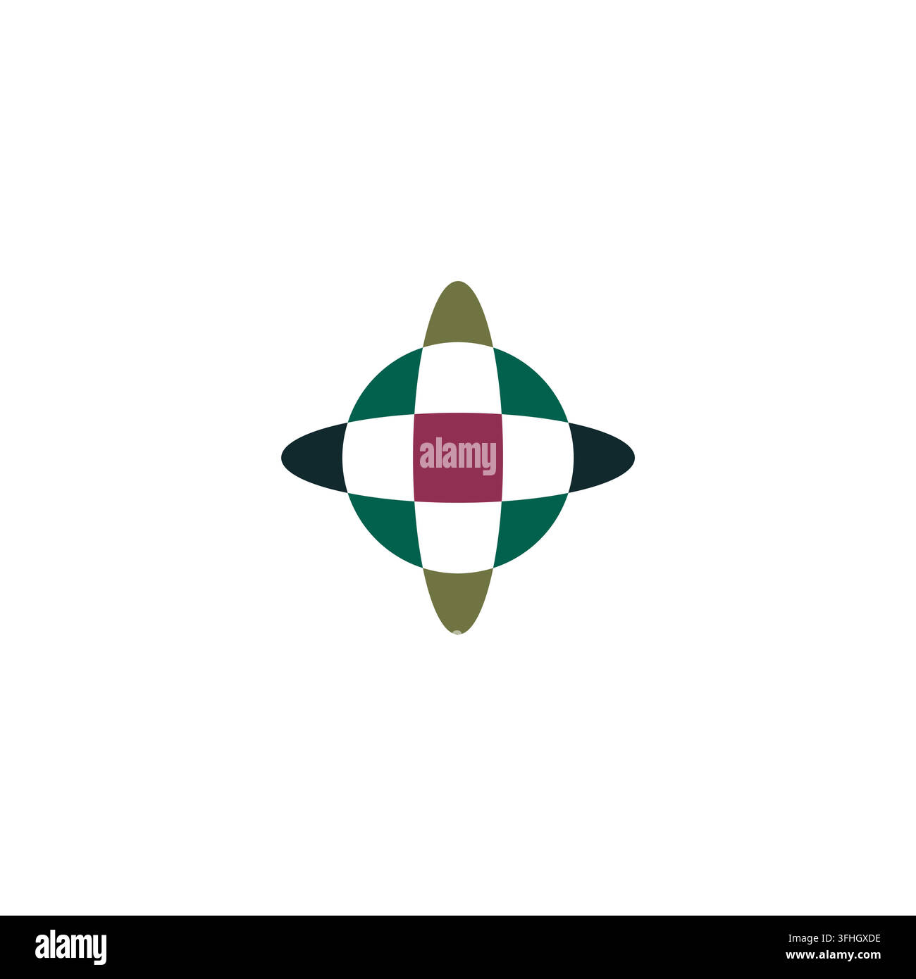 Geometric Logo Design Vector. Shape Logo Stock Vector