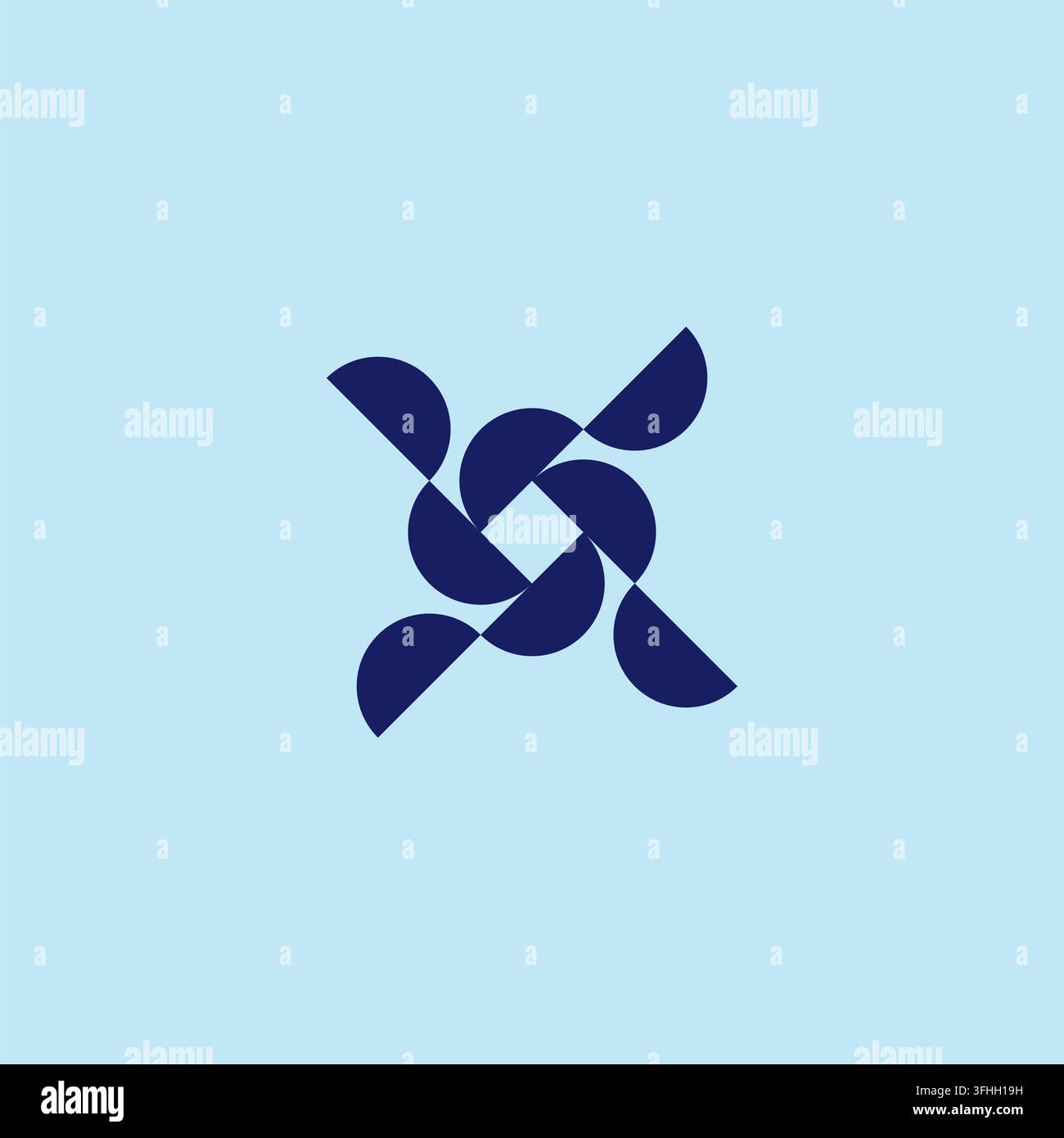 Geometric Logo Design Vector. Shape Logo Stock Vector