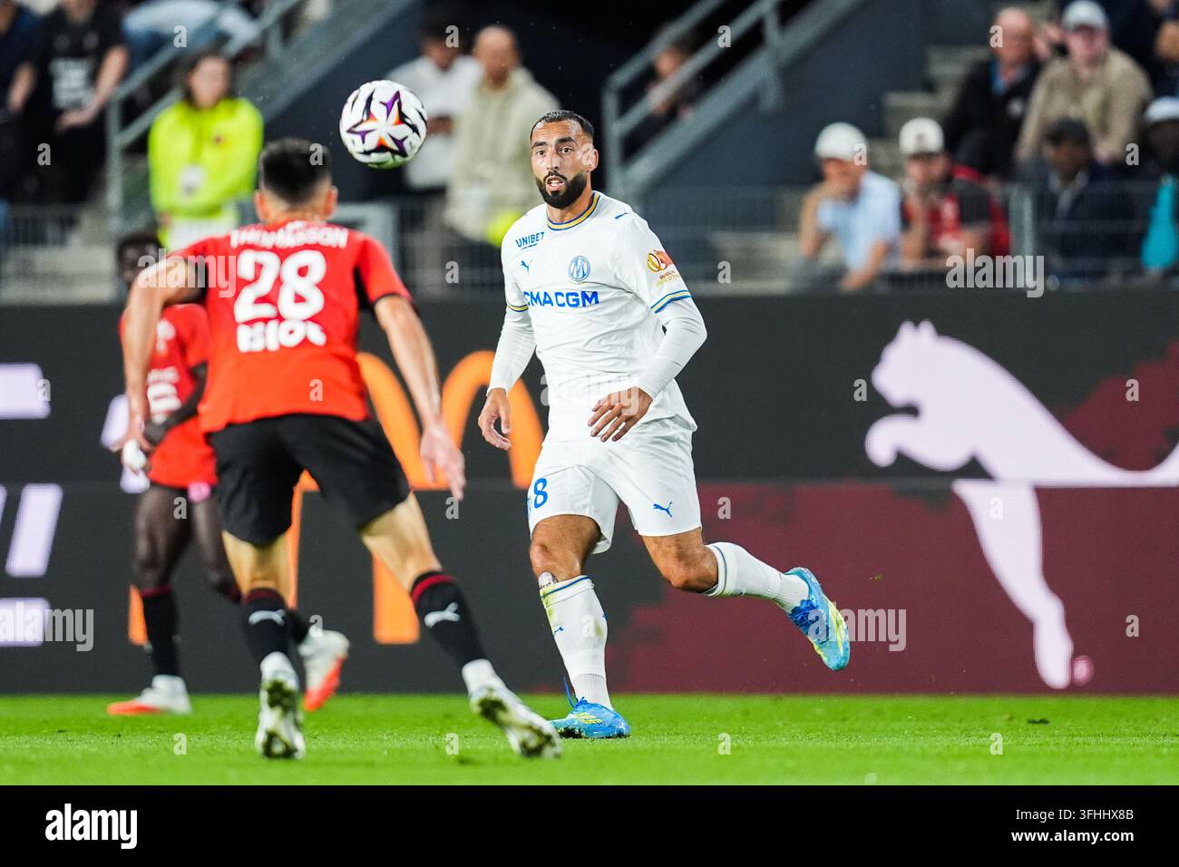Himad ABDELLI of Marseille during the Ligue 1 McDonald's match between ...