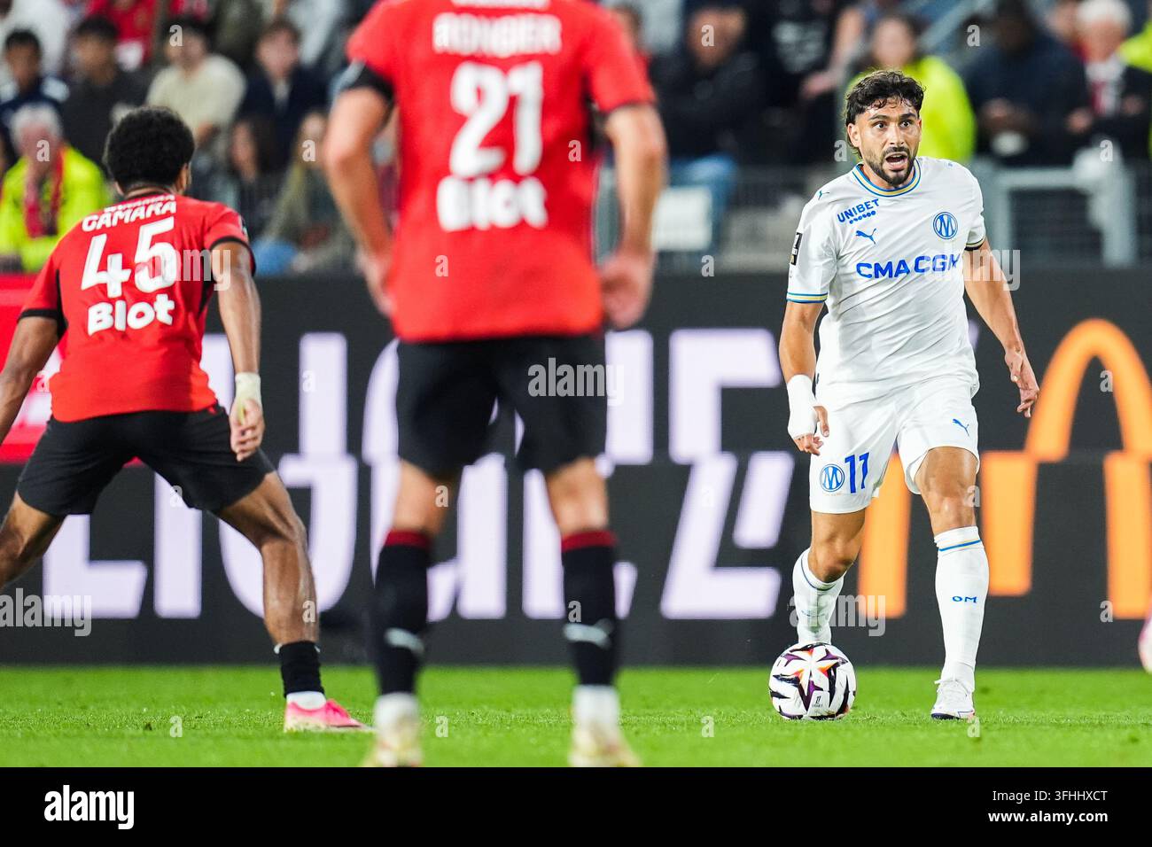 Neal MAUPAY of Marseille during the Ligue 1 McDonald's match between ...