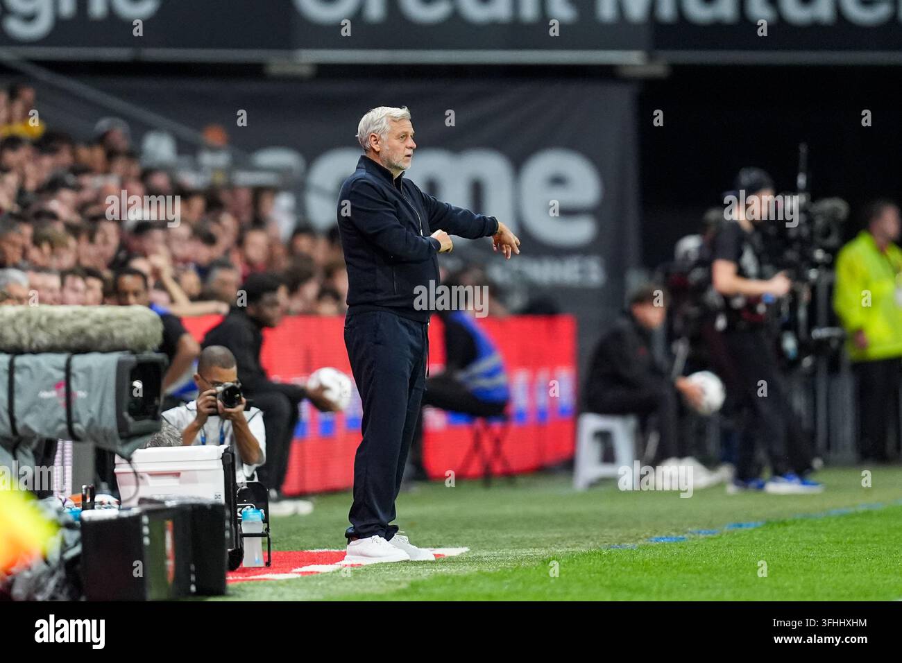 Headcoach of Marseille Bruno GENESIO during the Ligue 1 McDonald's ...