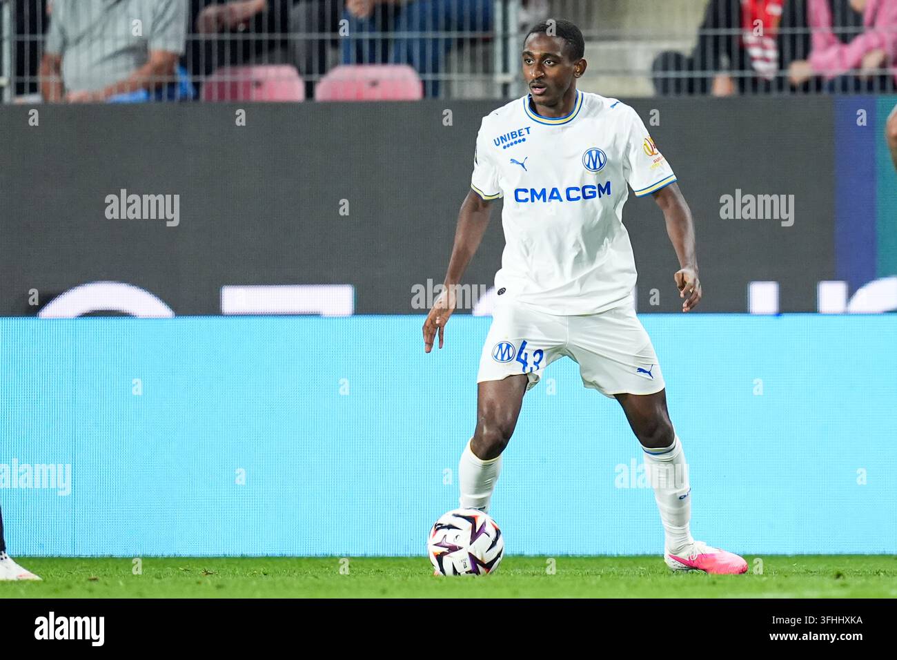 Tadjidine MMADI of Marseille during the Ligue 1 McDonald's match ...