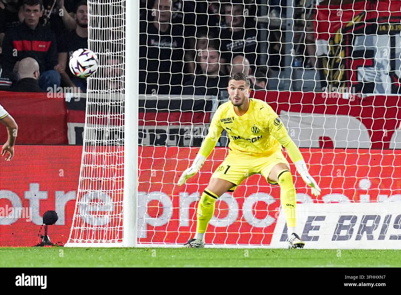 Jeffrey DE LANGE of Marseille during the Ligue 1 McDonald's match ...