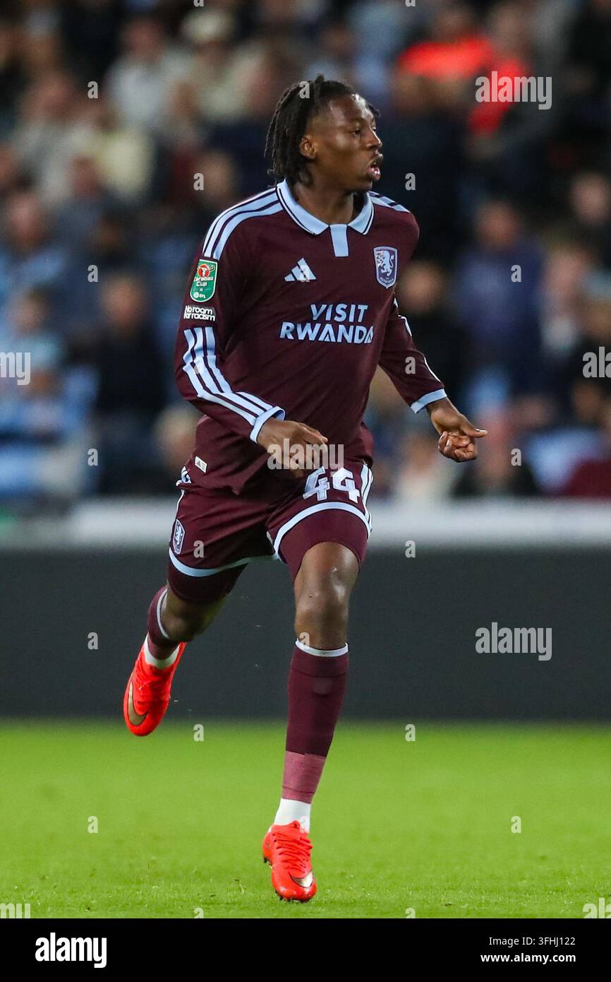 Johan Manzambi Of Aston Villa During The Coventry City V Aston Villa Johan Manzambi Of Aston Villa During The Coventry City V Aston Villa