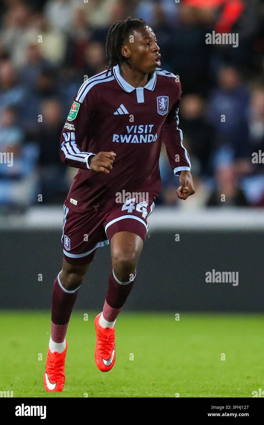 Johan Manzambi Of Aston Villa During The Coventry City V Aston Villa Johan Manzambi Of Aston Villa During The Coventry City V Aston Villa