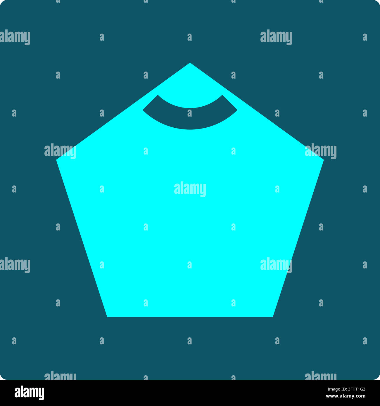 Polygon Interior Angle Icon - Pentagon Geometry Vector Symbol Stock Vector