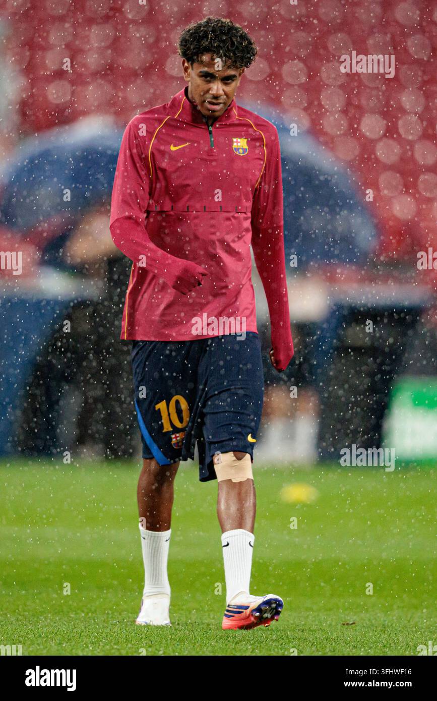Lamine Yamal Seen During UEFA Champions League 2026 2027 League Phase Lamine Yamal Seen During UEFA Champions League 2026 2027 League Phase