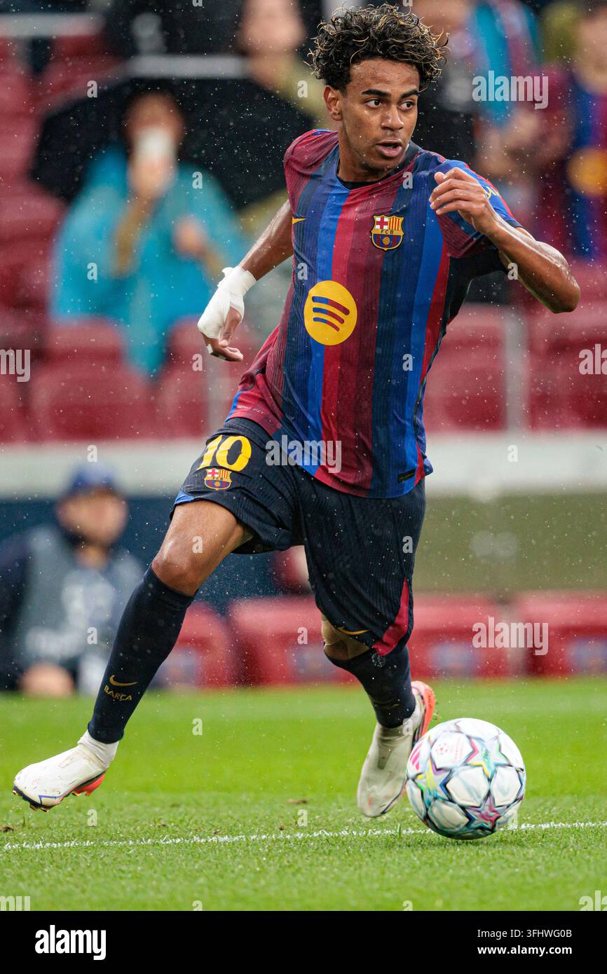 Lamine Yamal Seen During UEFA Champions League 2026 2027 League Phase Lamine Yamal Seen During UEFA Champions League 2026 2027 League Phase