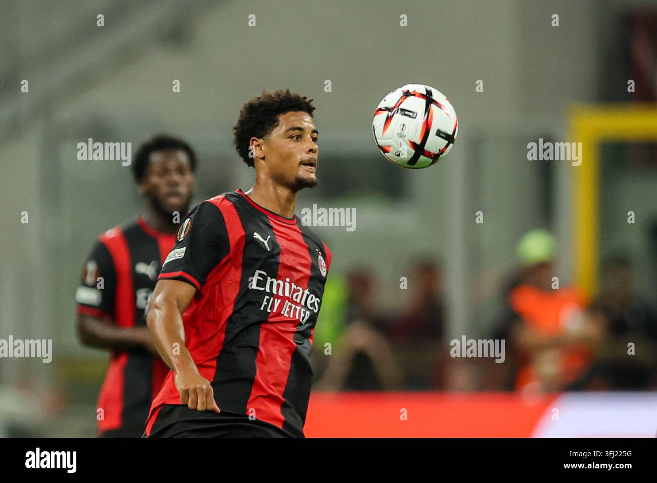 Koni De Winter (AC Milan) seen in action during UEFA Europa League 2026 ...